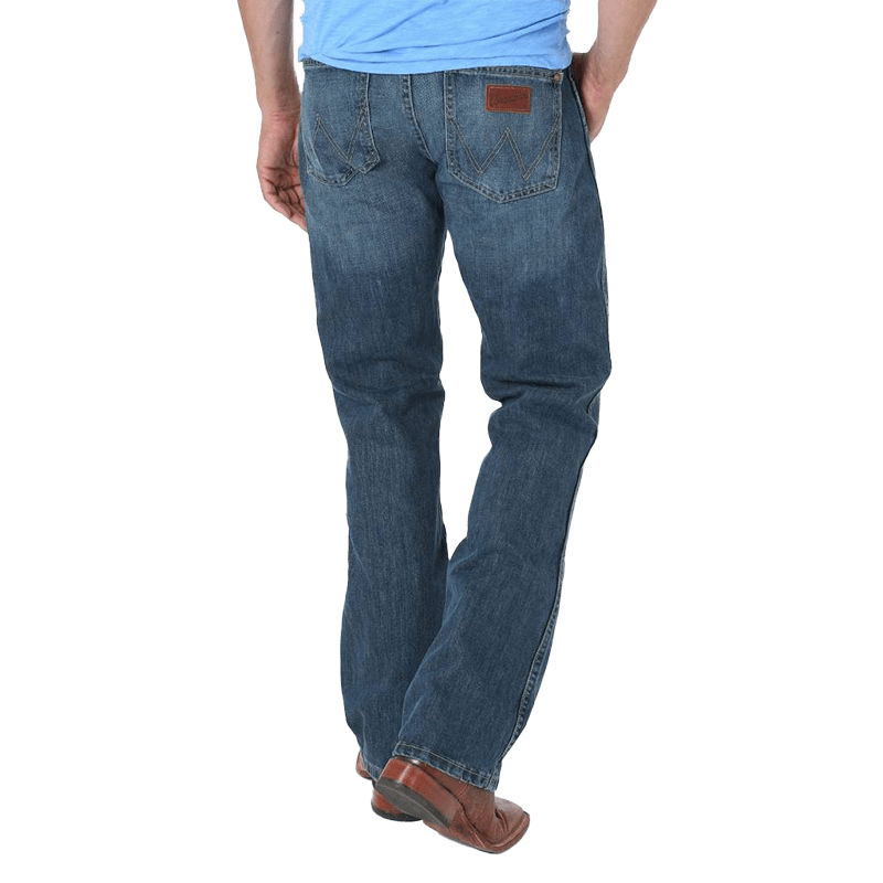 Wrangler Men's Retro River Wash Slim Boot Cut Jeans